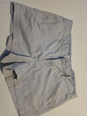 Merona By Target Light Gray Flat Front Chino Shorts Size 10